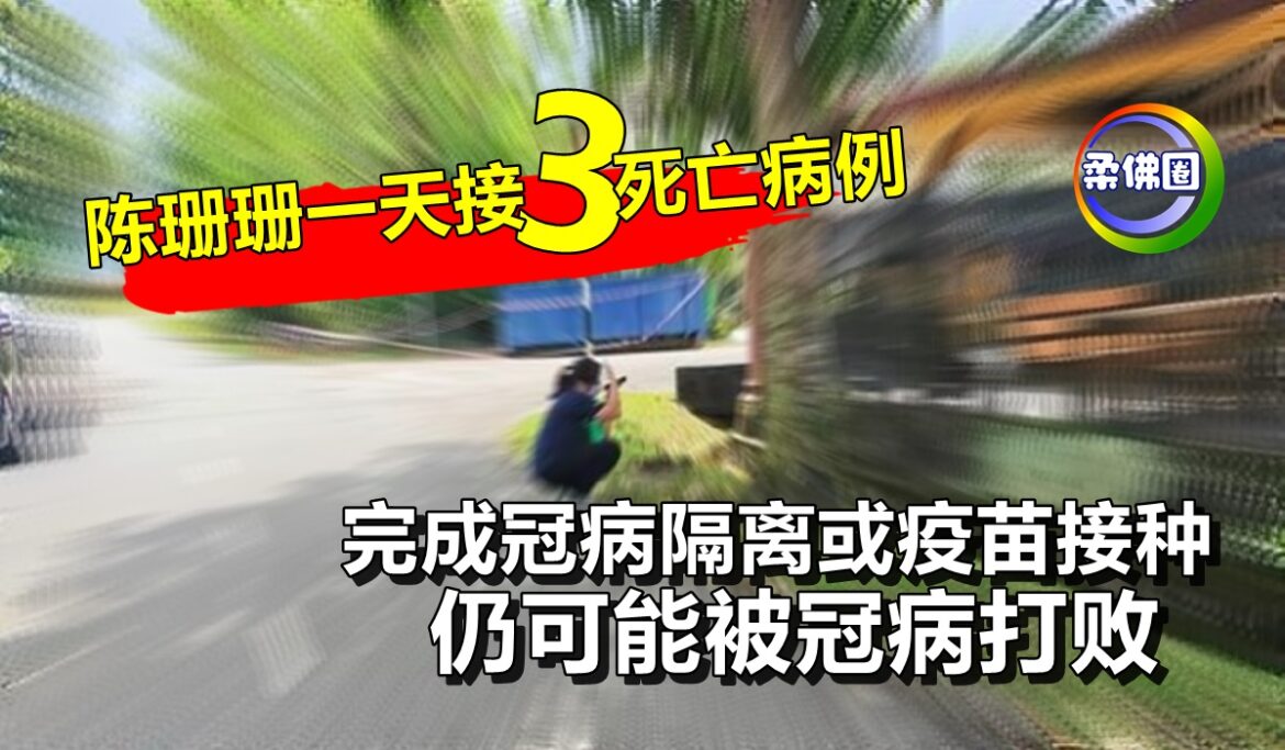 陈珊珊一天接3死亡病例   完成冠病隔离或疫苗接种   仍可能被冠病打败