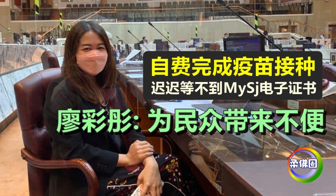 自费完成疫苗接种   迟迟等不到MySj电子证书   廖彩彤:为民众带来不便