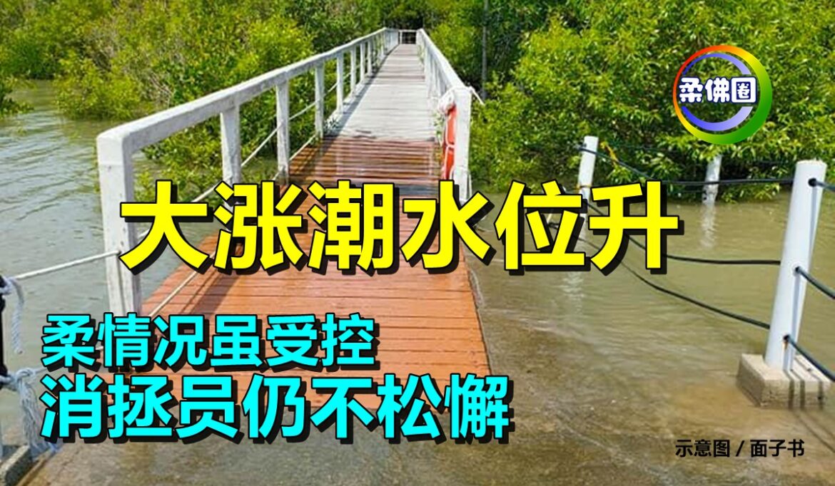 大涨潮水位升   柔情况虽受控   消拯员仍不松懈