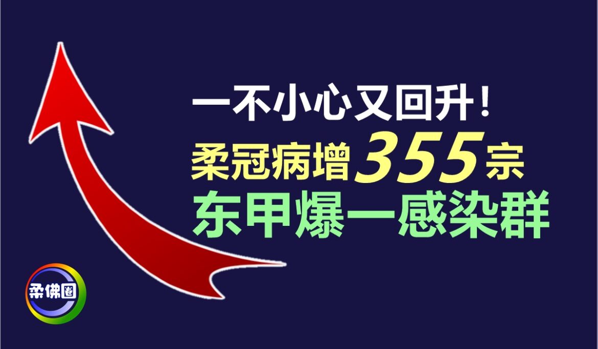 一不小心又回升！柔冠病增355宗   东甲爆一感染群