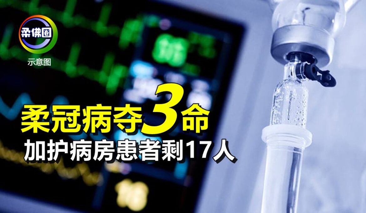 柔冠病夺3命   加护病房患者剩17人