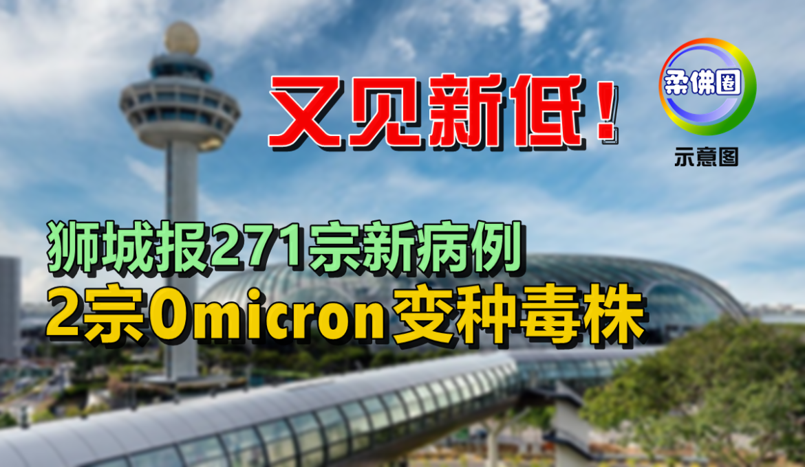 又见新低！狮城报271宗新病例  2宗Omicron变种毒株