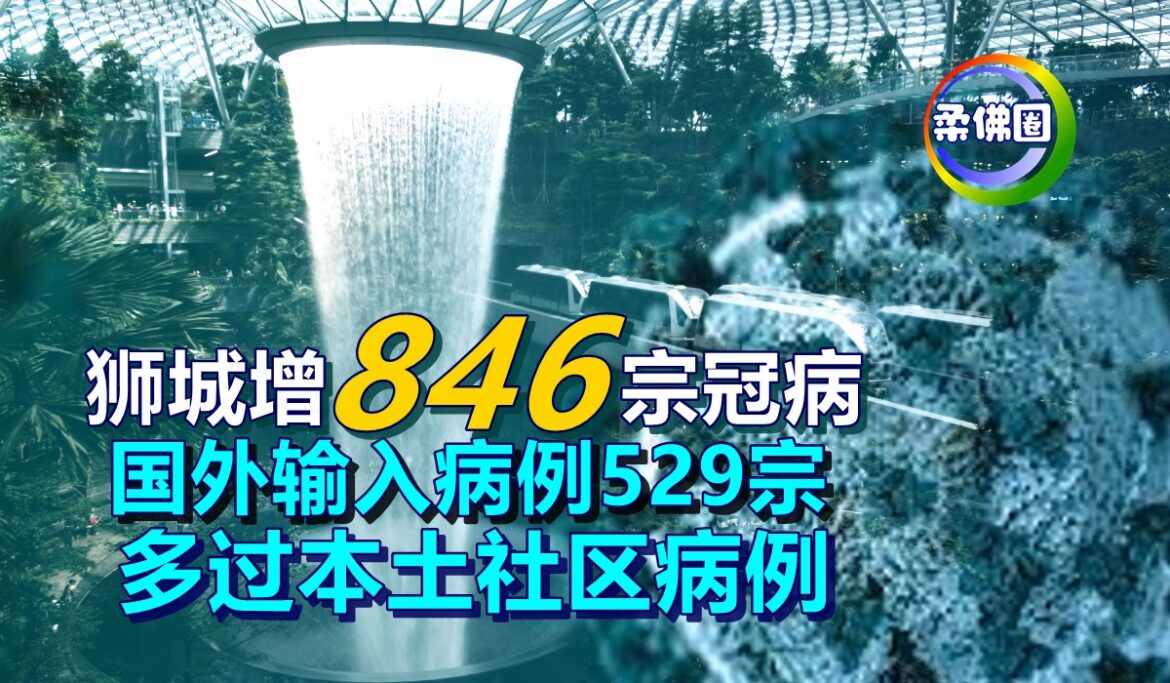 狮城增846宗冠病    国外输入病例529宗   多过本土社区病例