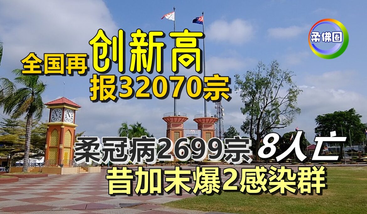 全国再创新高报32070宗  柔冠病2699宗8人亡   昔加末爆2感染群