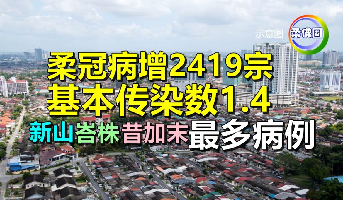 柔冠病增2419宗   基本传染数1.4   新山  峇株  昔最多病例