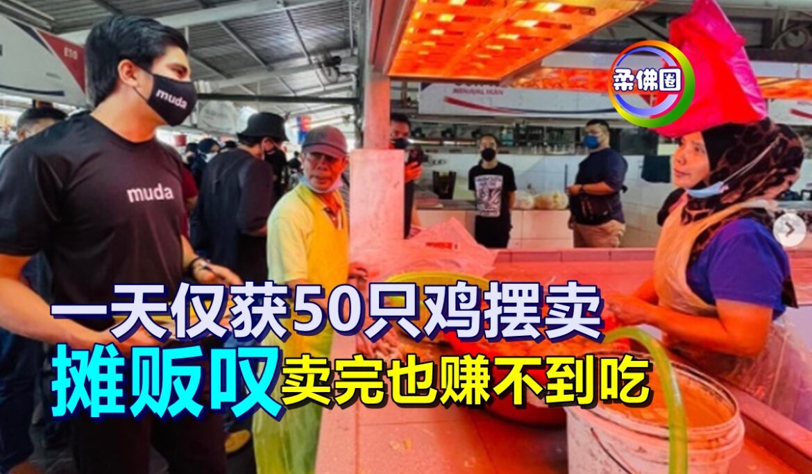 一天仅获50只鸡摆卖    摊贩叹  卖完也赚不到吃