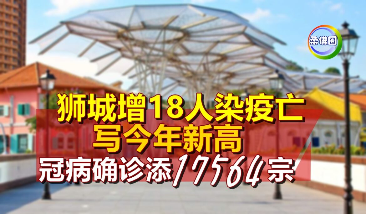 狮城增18人染疫亡  写今年新高   冠病确诊添17564宗