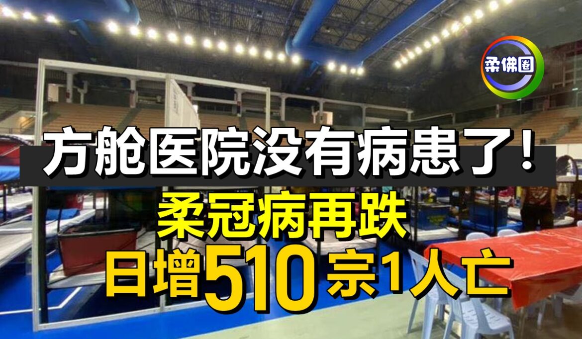 方舱医院没有病患了！柔冠病再跌  日增510宗1人亡