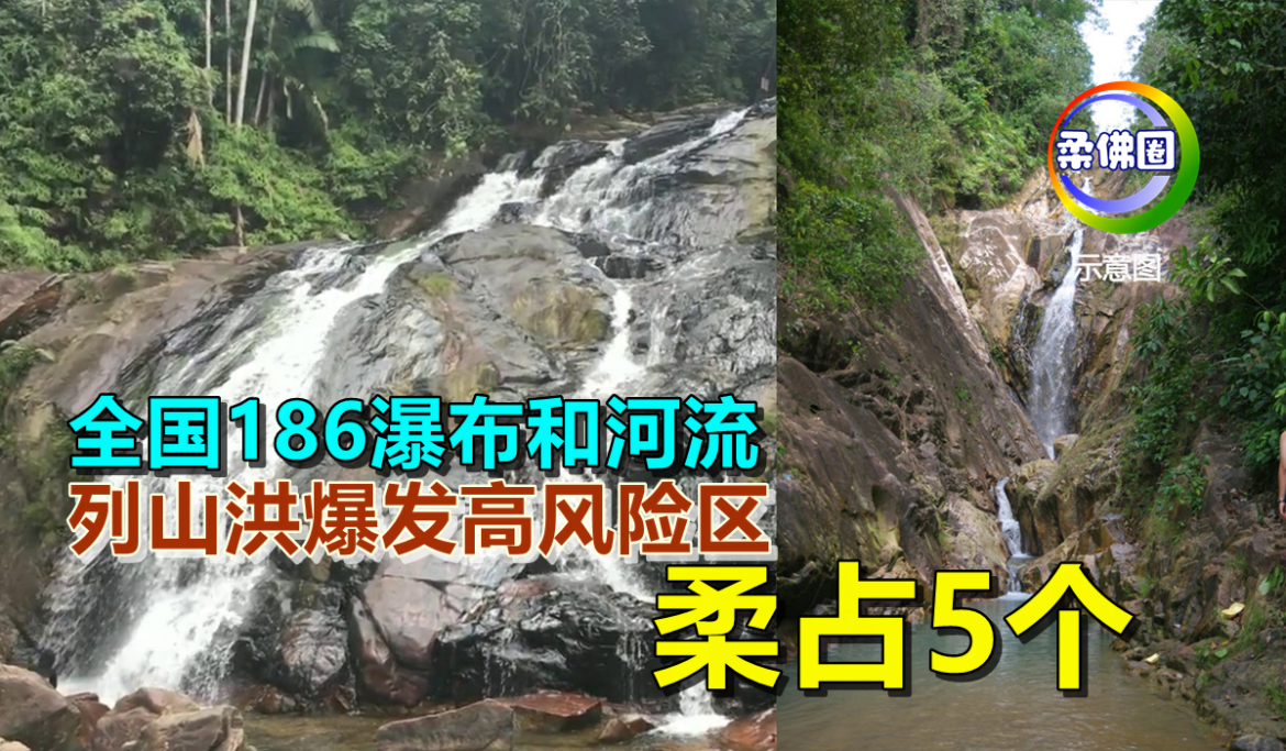 全国186瀑布和河流  列山洪爆发高风险区   柔占5个