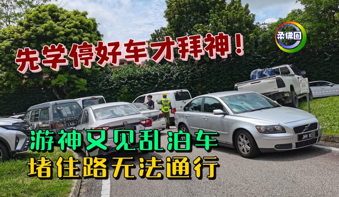 游神又见乱泊车  堵住路无法通行  “先学停好车才拜神！”