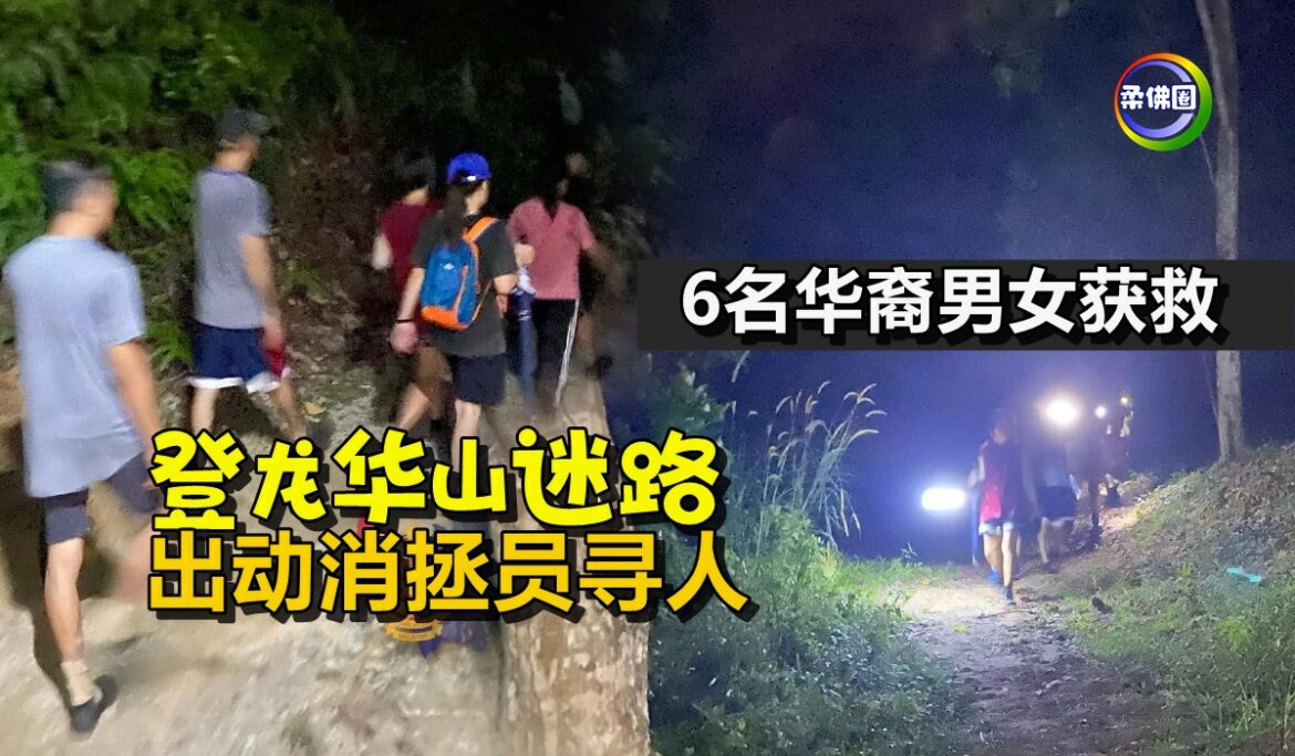 登龙华山迷路  出动消拯员寻人  6华裔男女获救