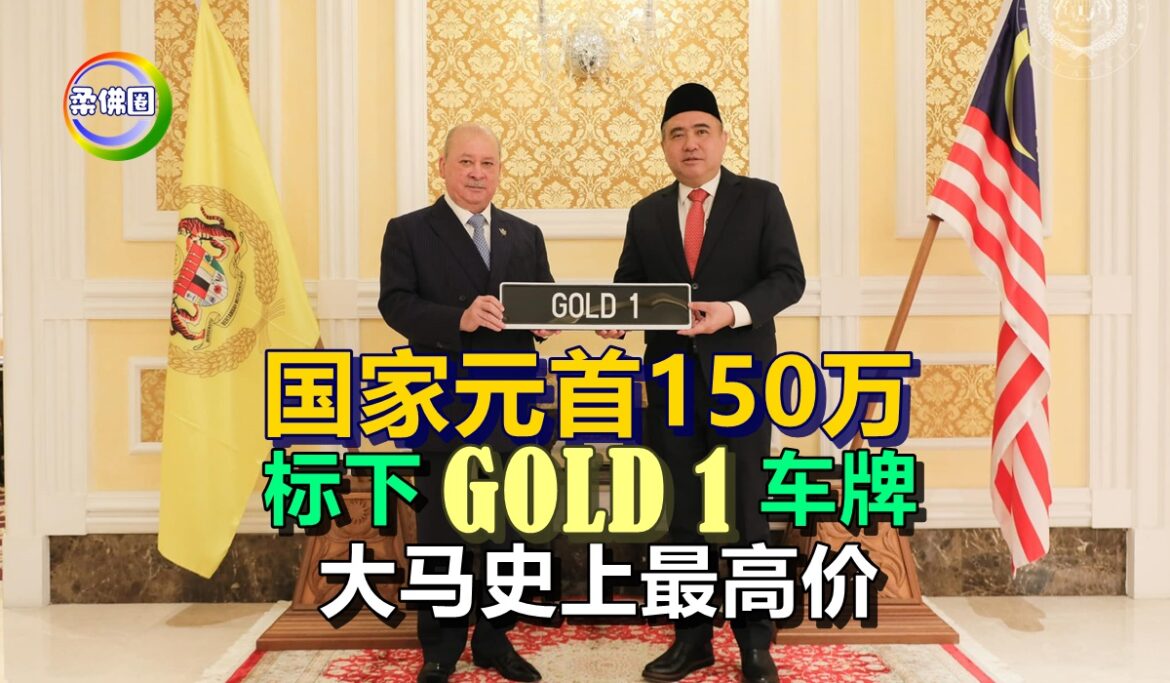 国家元首150万  标下“GOLD 1”车牌  大马史上最高价