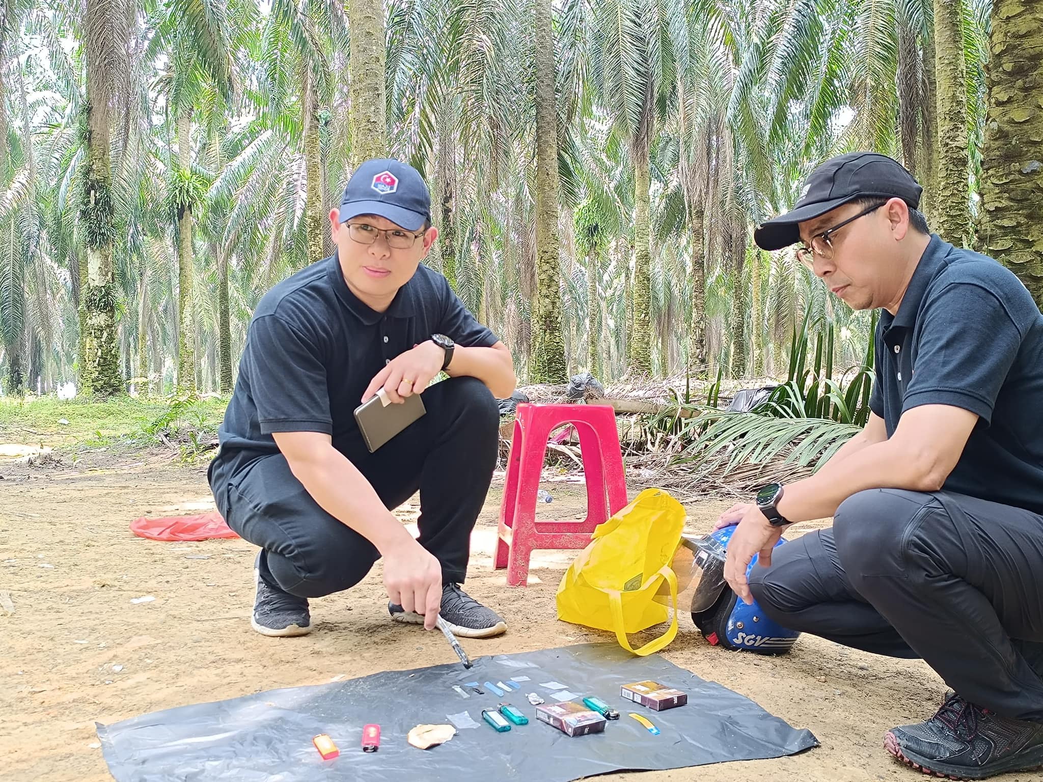 ■林添顺（左）指出，柔佛州政府非常重视州内滥用毒品课题。