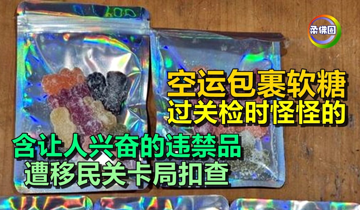 空运包裹内软糖  过关检时怪怪的  含让人兴奋的违禁品 遭移民关卡局扣查