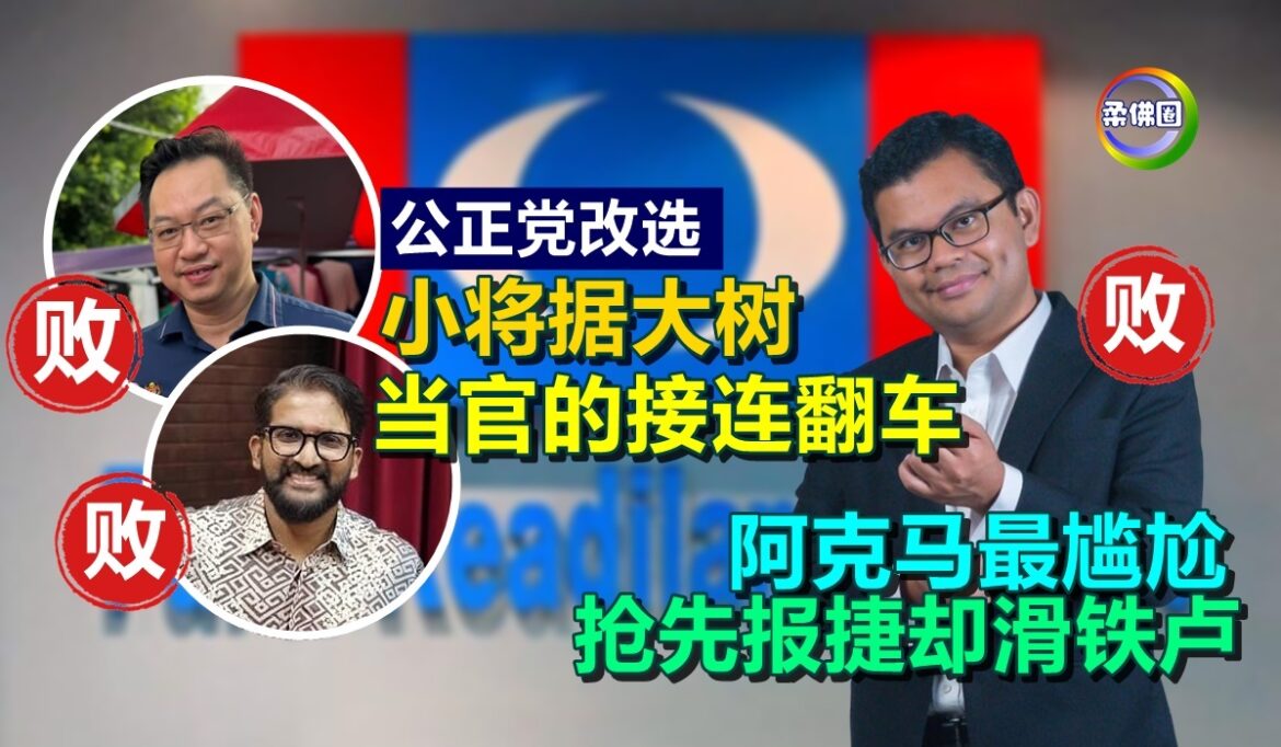 【公正党改选】小将据大树 当官的接连翻车  阿克马最尴尬  抢先报捷却滑铁卢