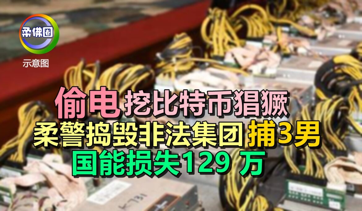 偷电挖比特币猖獗   柔警捣毁非法集团捕3男   国能损失129 万