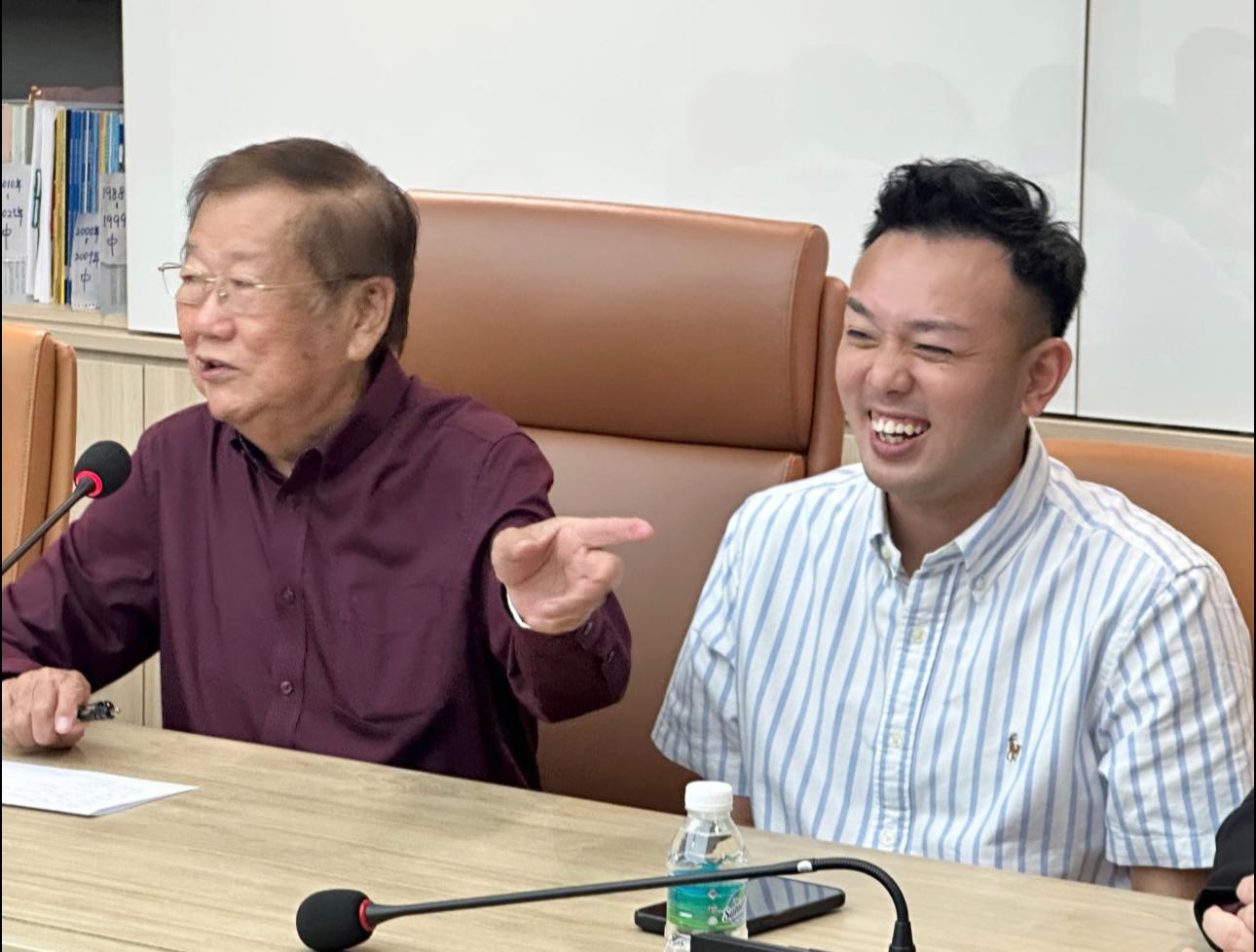 ■张天赐(左起)和蔡建文