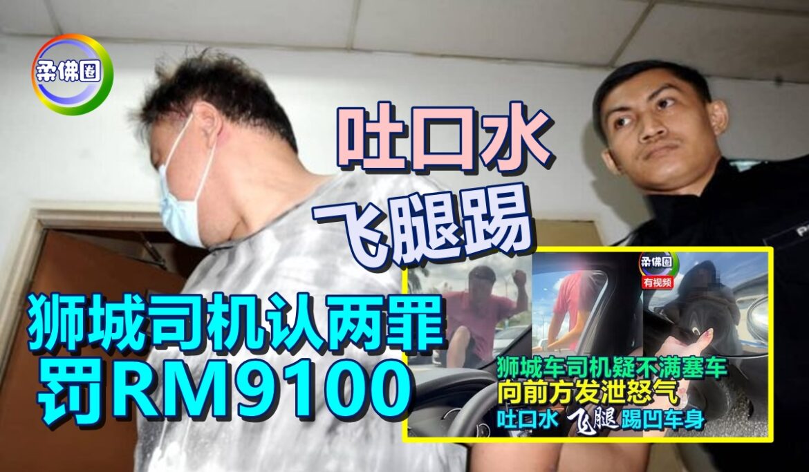 狮城司机不满堵车挡道  吐口水 飞腿踢  认两罪罚RM9100