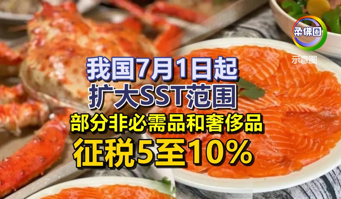 我国7月1日起扩大SST范围  部分非必需品和奢侈品  征税5至10%