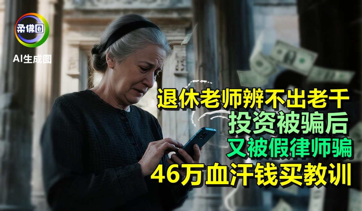 退休老师辨不出老千  投资被骗后又被假律师骗  46万血汗钱买教训