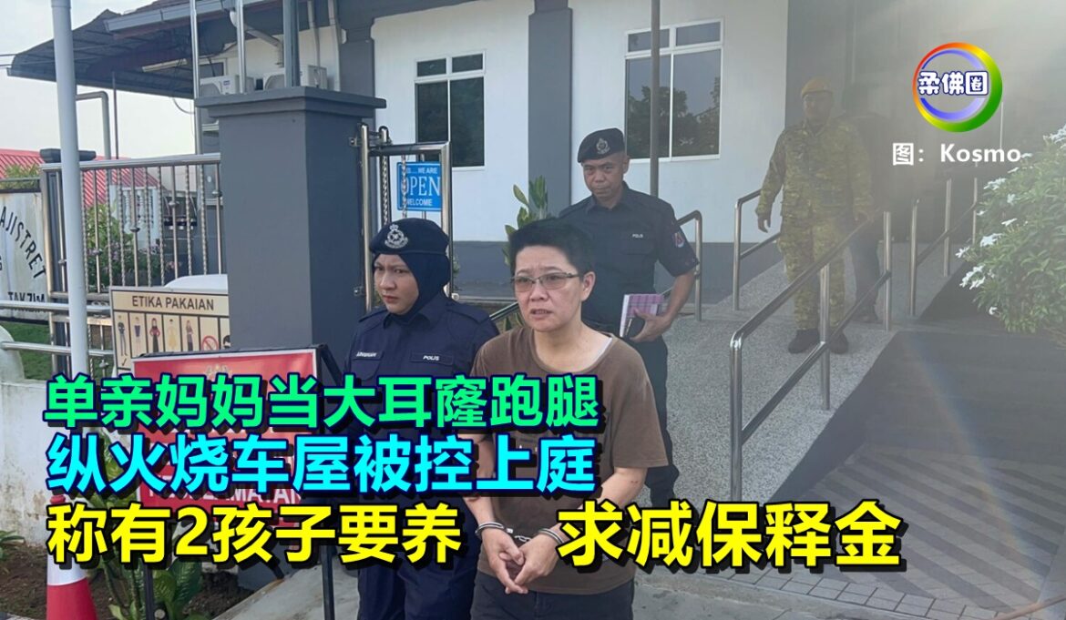 单亲妈妈当大耳窿跑腿   纵火烧车屋被控上庭  称有2孩子要养求减保释金
