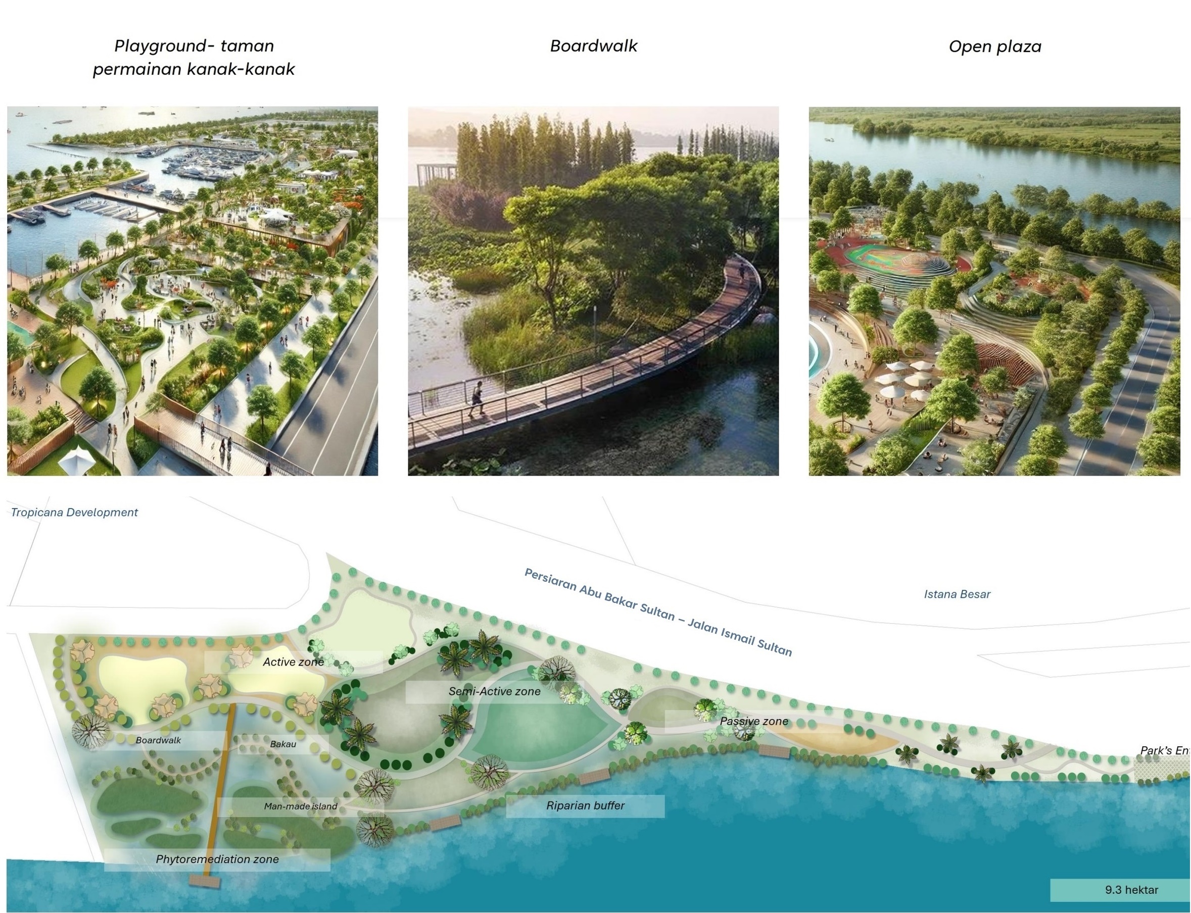 ■新山水上浮城公园概念图■