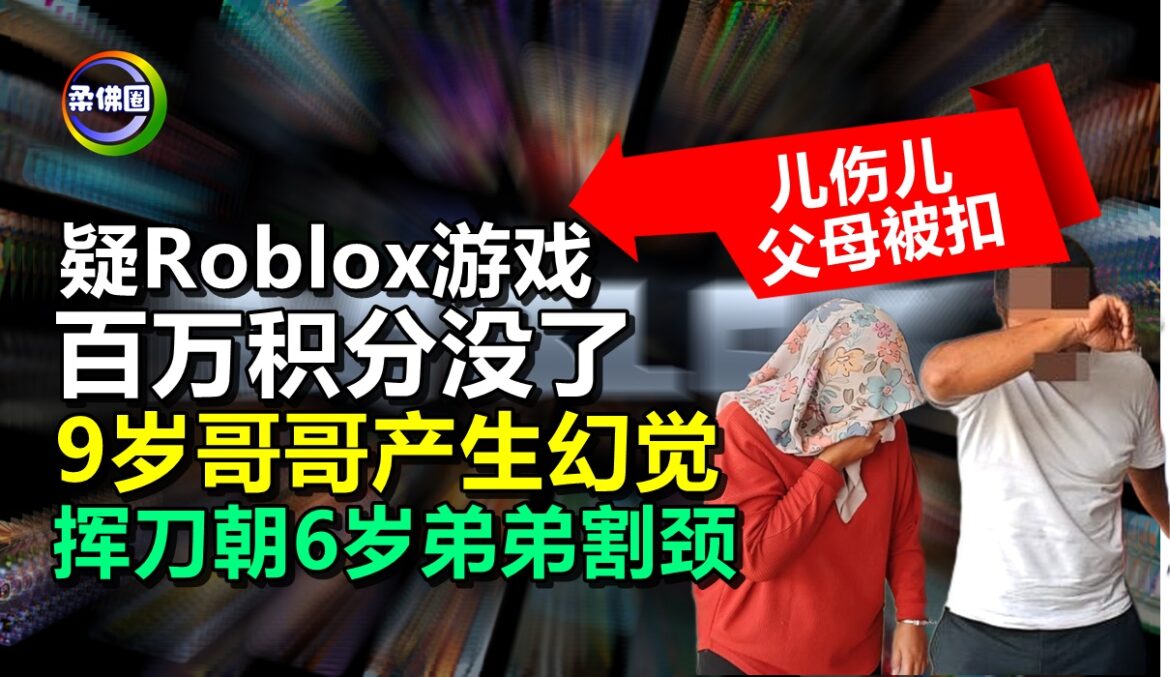 疑Roblox游戏百万积分没了  9岁哥哥产生幻觉  挥刀朝6岁弟弟割颈