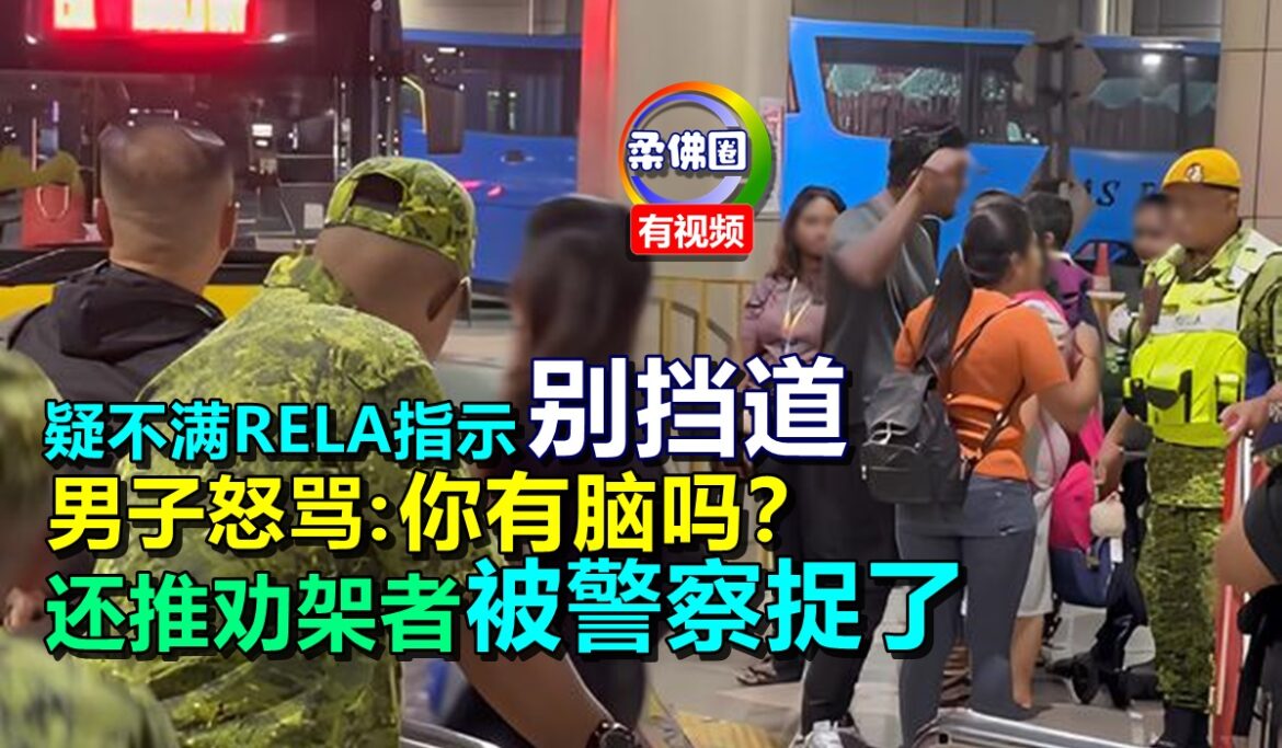 疑不满RELA指示“别挡道”  男子怒骂“你有脑吗？” 还推劝架者  被警察捉了