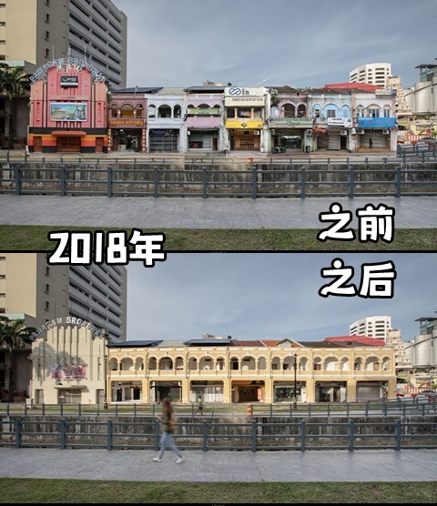 ■2018年百老汇电影院与七间单位门面复新计划之蜕变。（图：Think City）