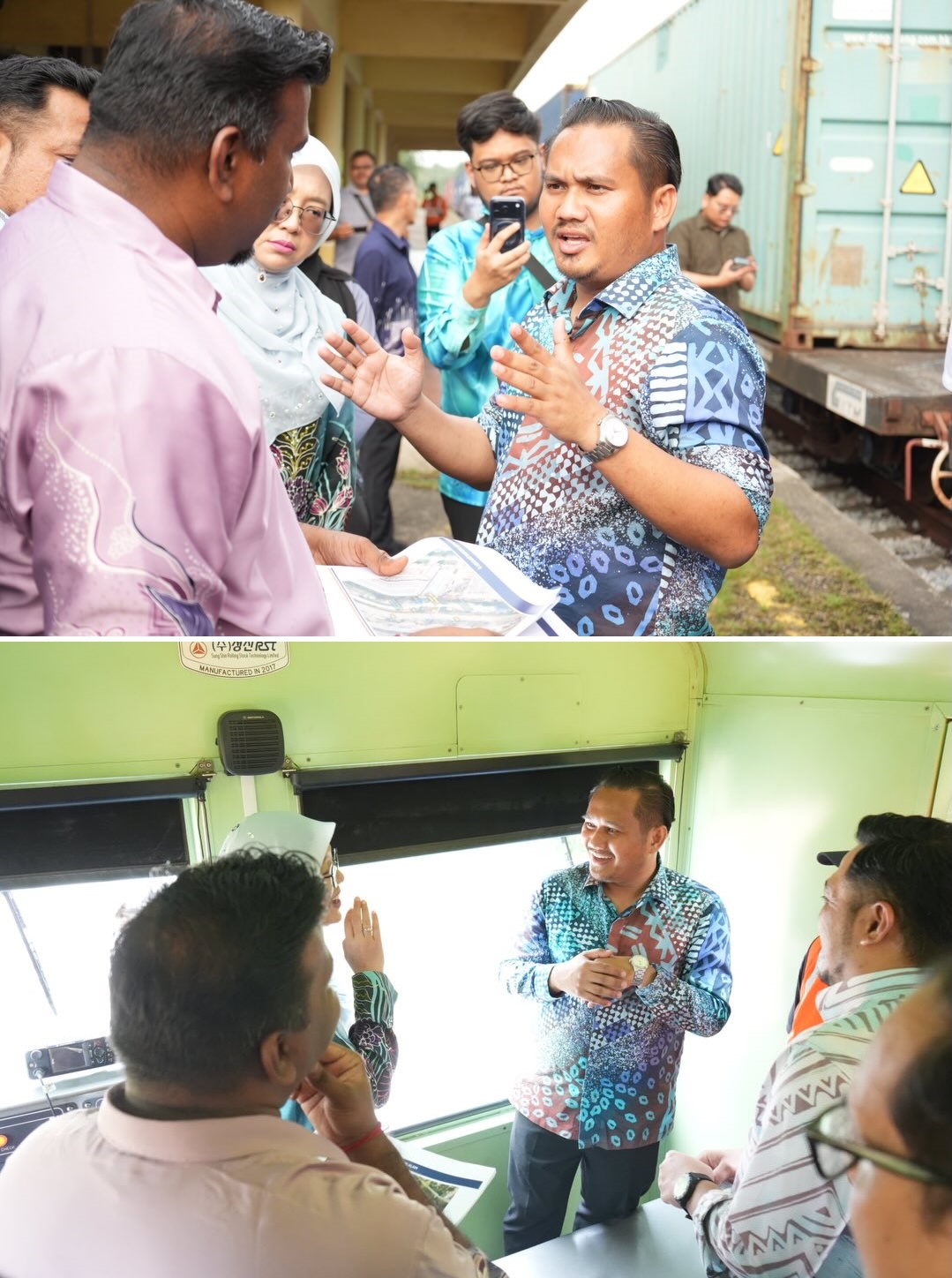 ■法兹里亲自考察甘拔士─巴西古当的火车通勤路线。