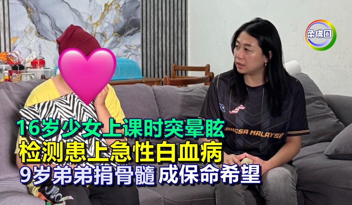 16岁少女上课时突晕眩  检测患上急性白血病  9岁弟弟捐骨髓  成保命希望