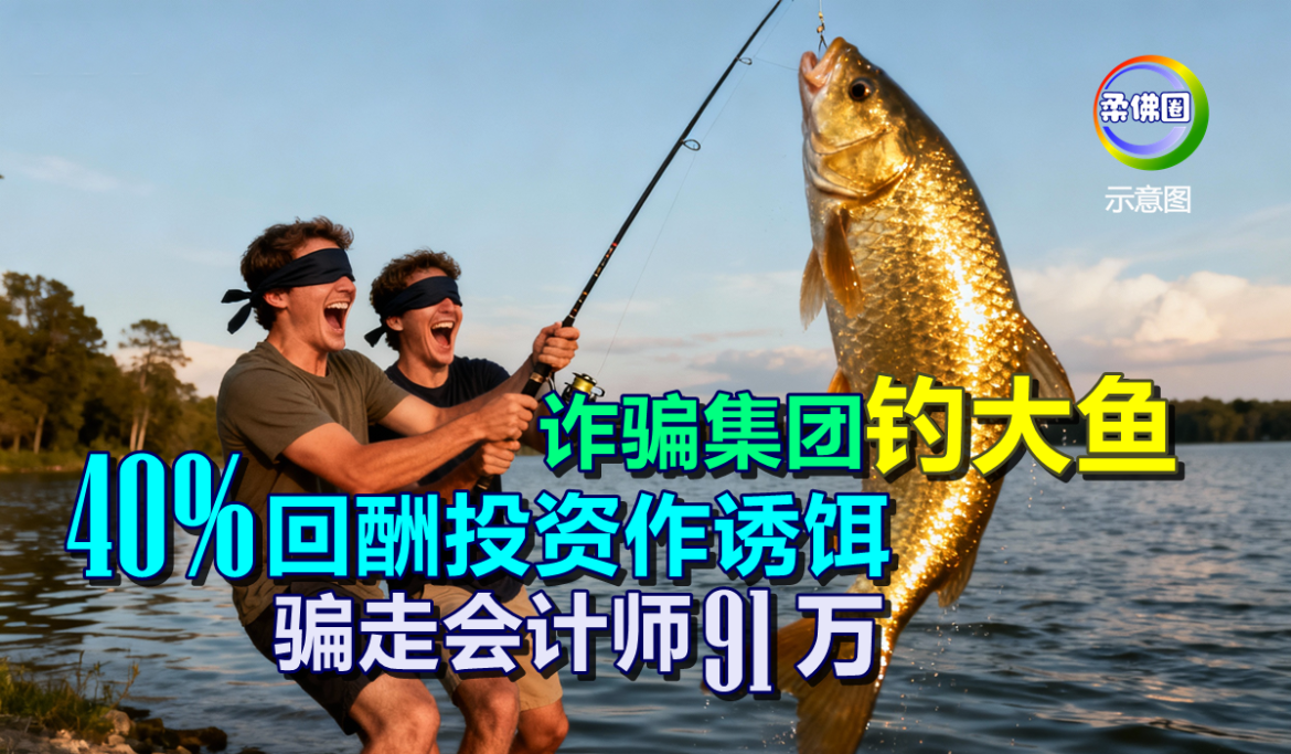 诈骗集团“钓大鱼”  40%回酬投资作诱饵   骗走会计师91万