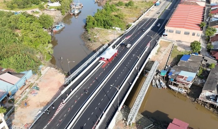 ■小笨珍桥已竣工。