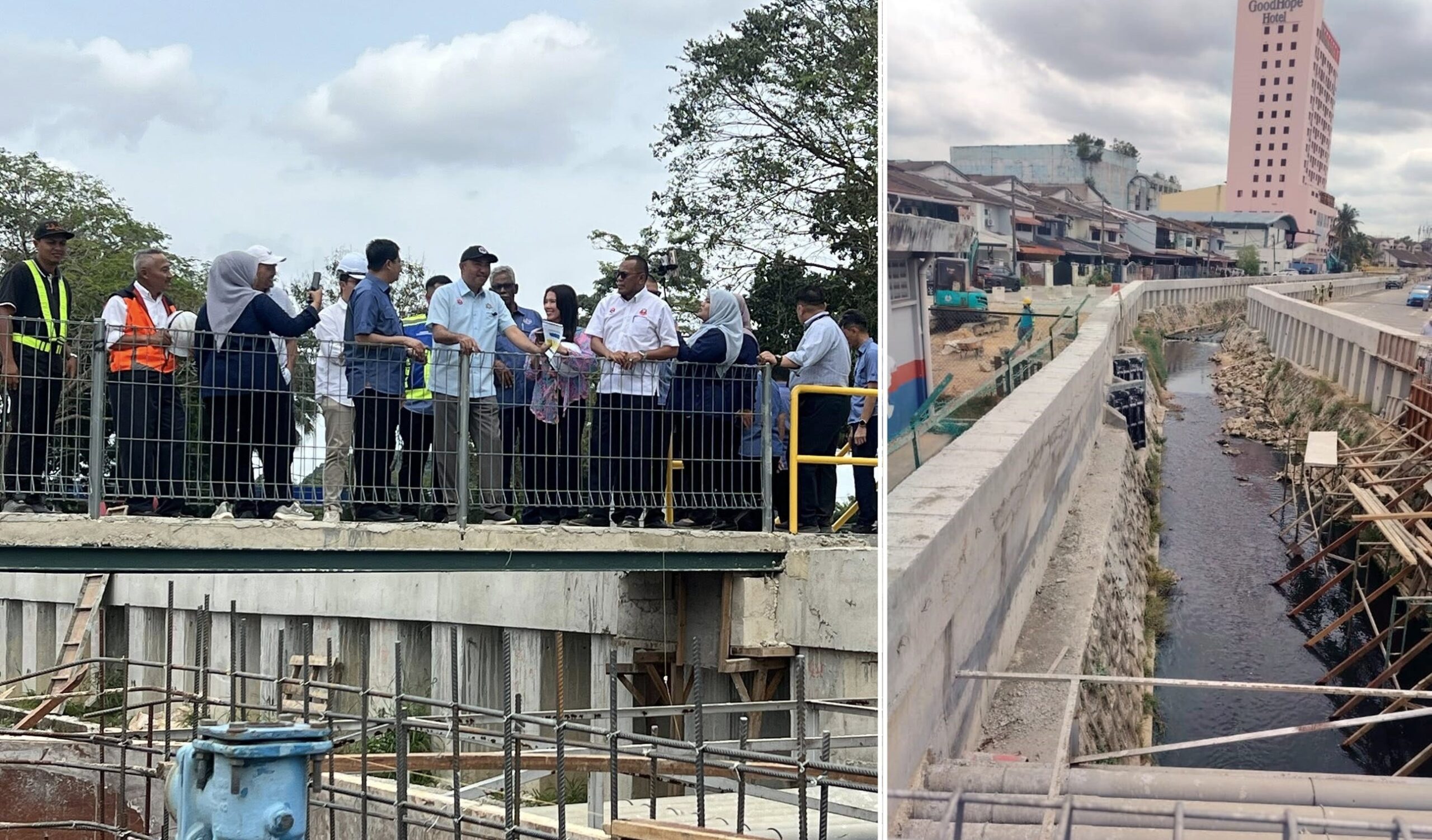 ■Jalan Zapin 3 防洪堤接近完工