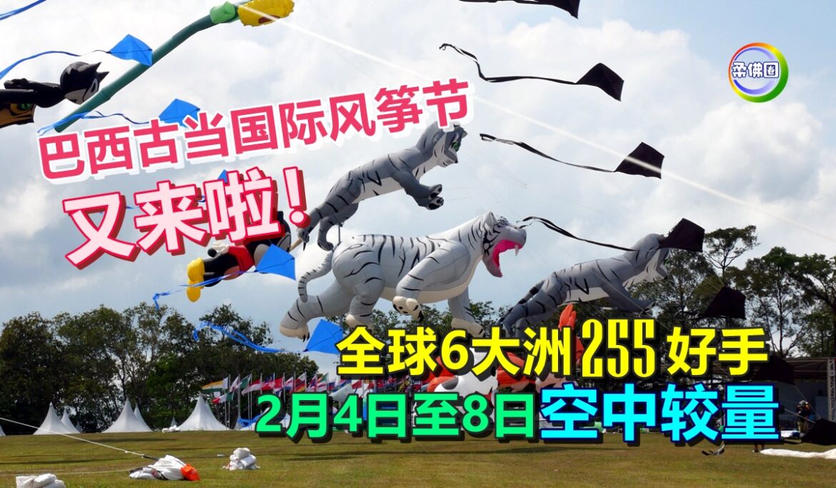 巴西古当国际风筝节又来啦！2月4日至8日  全球6大洲255好手  空中较量