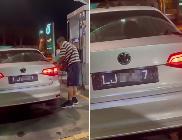 ■近见可见车牌字母被涂黑。