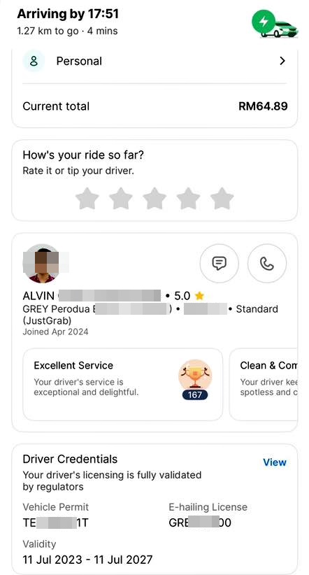 ■网上流传的司机资料，确认是柔佛再也华小老师。