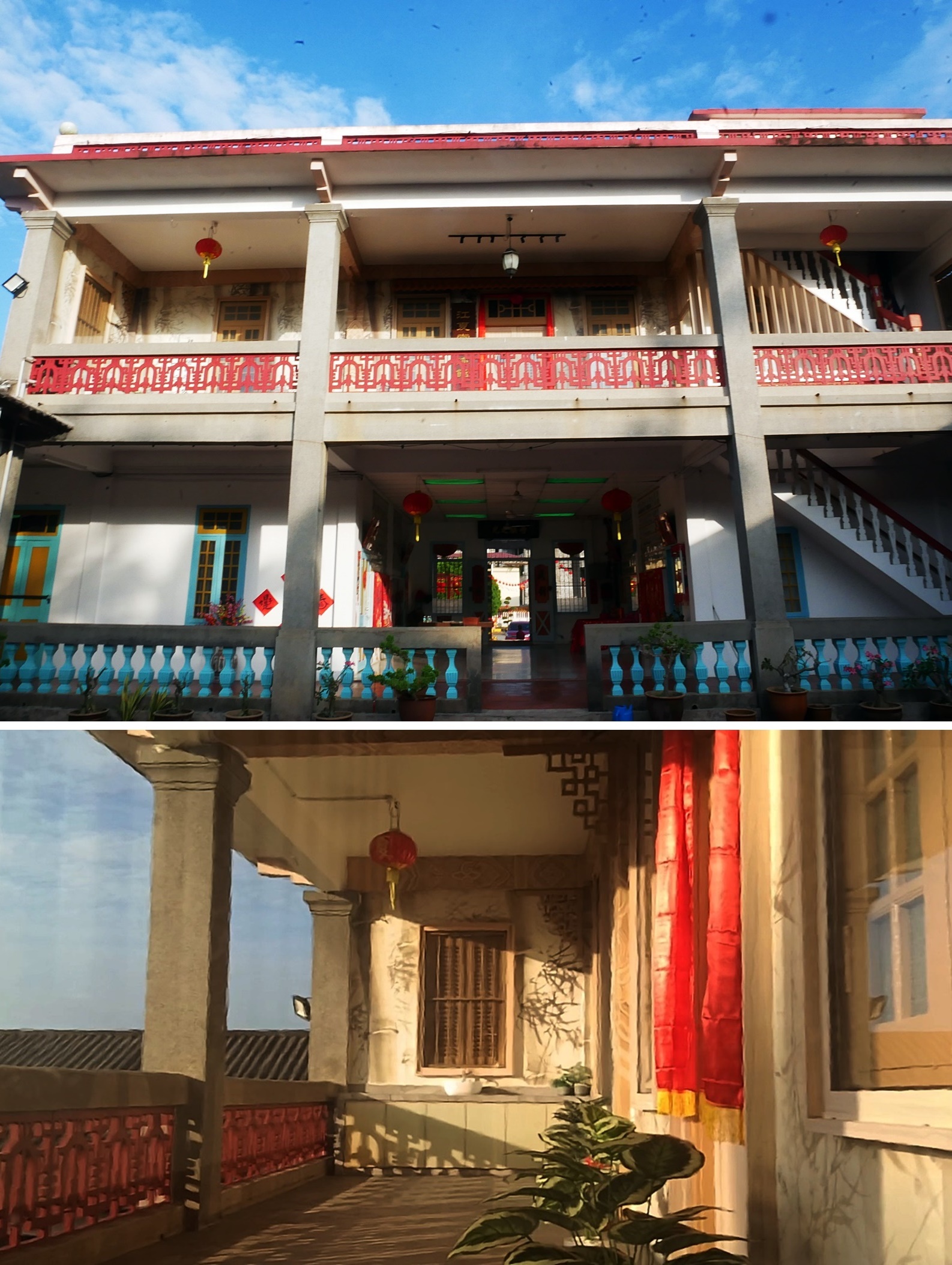 ■保留相当完整的中式四合院设计，在本地困当少见。新春可到此穿上传统服饰打卡。