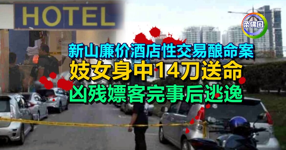 新山廉价酒店性交易酿命案   妓女身中14刀送命   凶残嫖客完事后逃逸