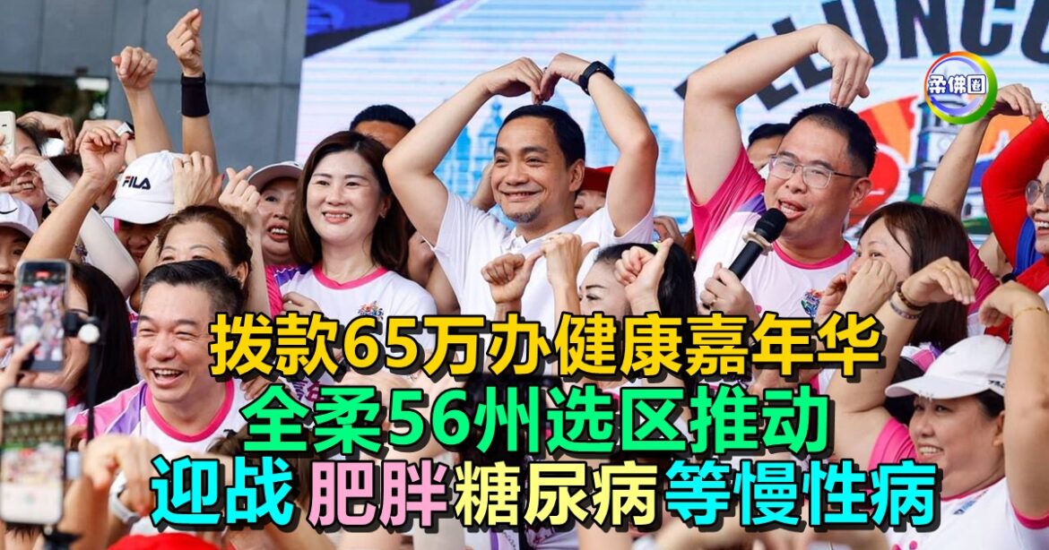 拨款65万办健康嘉年华  全柔56州选区推动  迎战肥胖糖尿病等慢性病