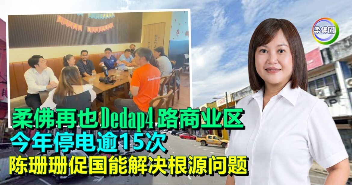 柔佛再也Dedap4路商业区  今年停电逾15次  陈珊珊促国能解决根源问题