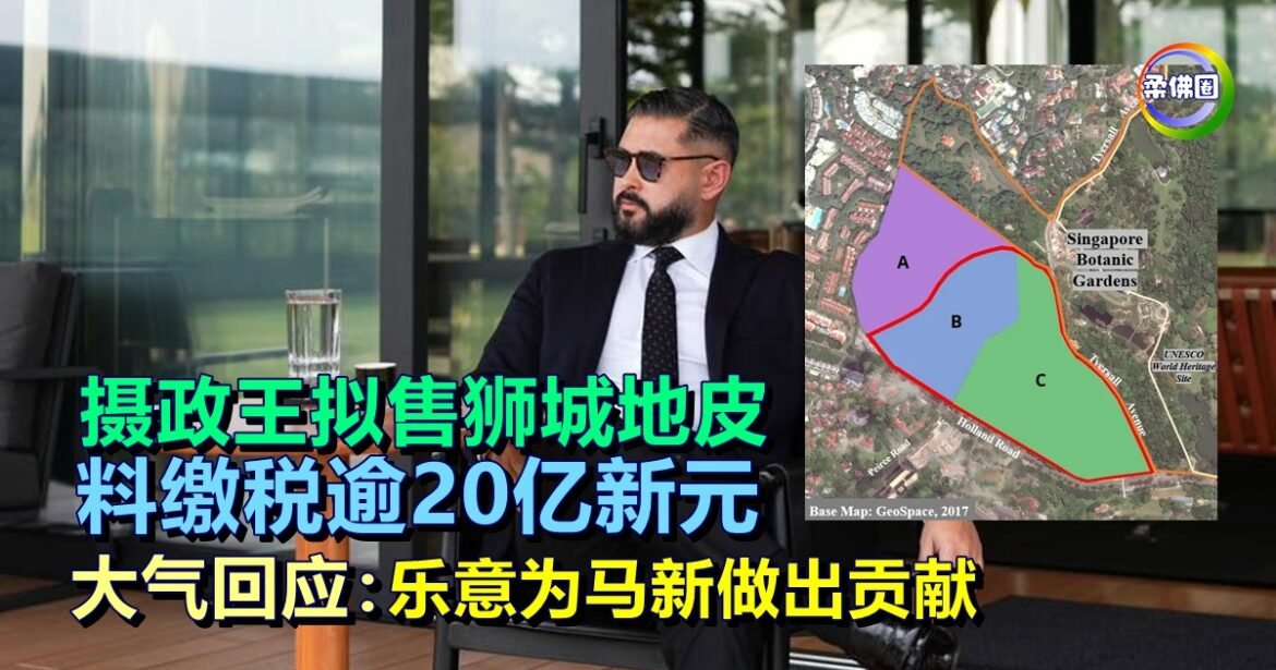 摄政王拟售狮城地皮   料缴税逾20亿新元  大气回应：乐意为马新做出贡献