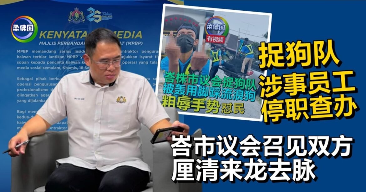 林添顺：“捉狗队”涉事员工停职查办  峇市议会召见双方  厘清来龙去脉