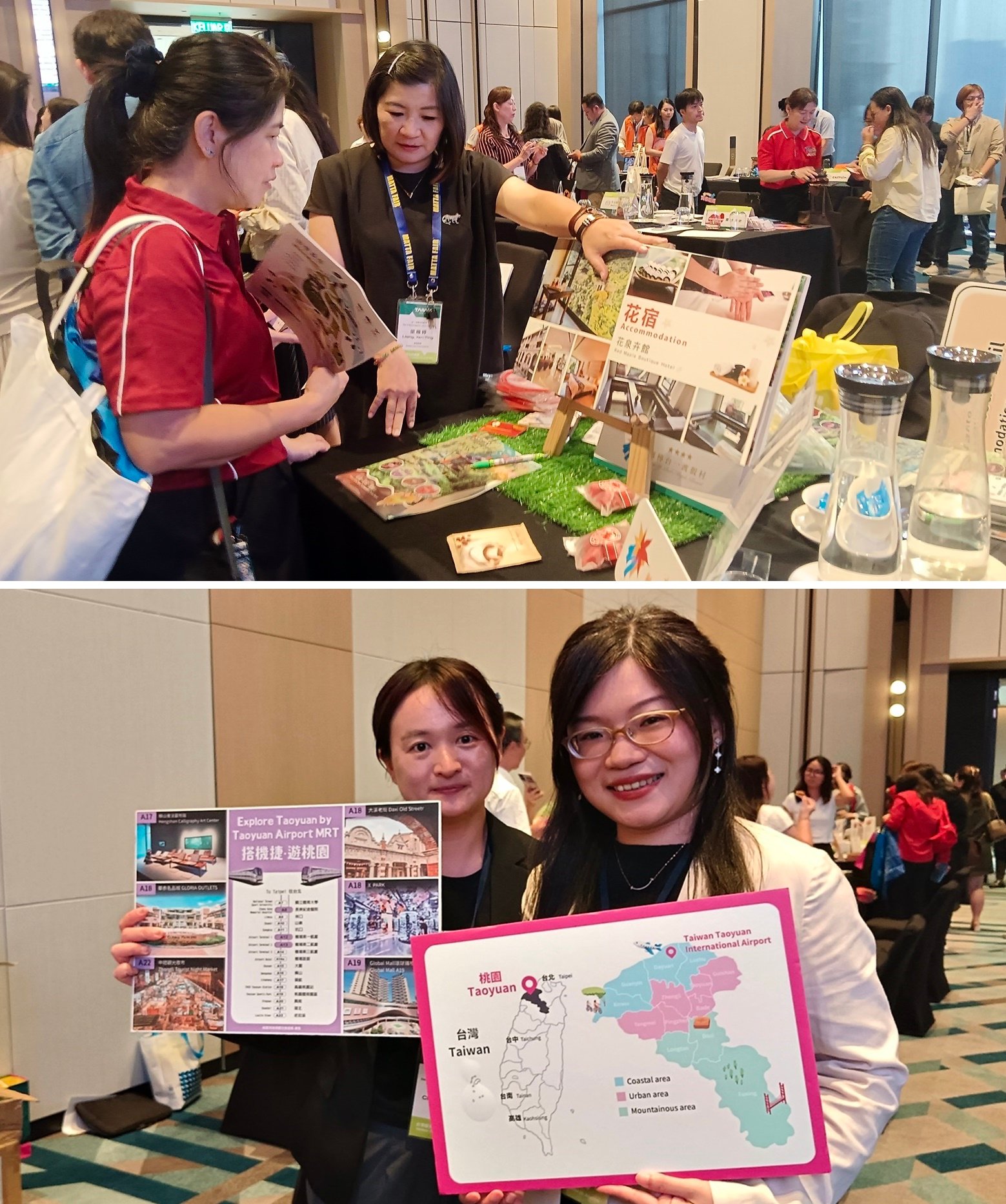 ■柔佛台湾观光推广会上,台湾旅游业代表与本地业者交流,深化台马观光合作。