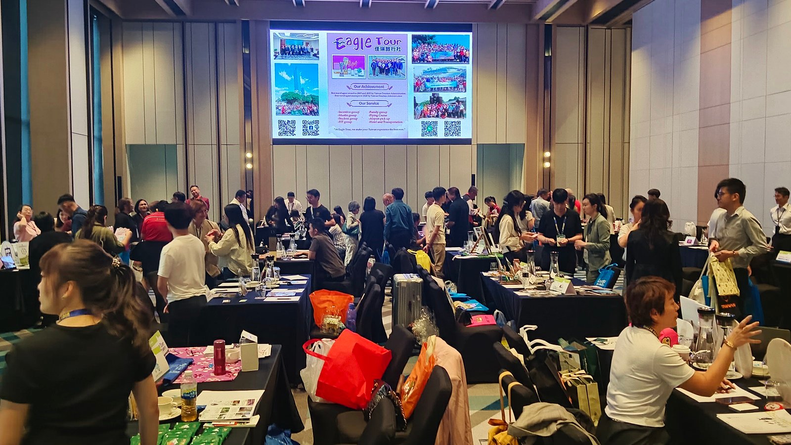 ■9月8日在喜来登酒店举行的“柔佛台湾观光推广会”。柔佛邻近新加坡,具区域旅游枢纽优势及高消费潜力,是观光署近年积极深耕的重要市场。