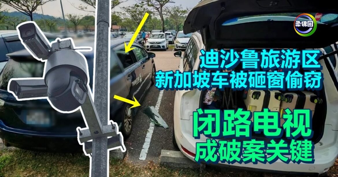 迪沙鲁旅游区  新加坡车被砸窗偷窃  警迅速捕3贼  闭路电视成破案关键