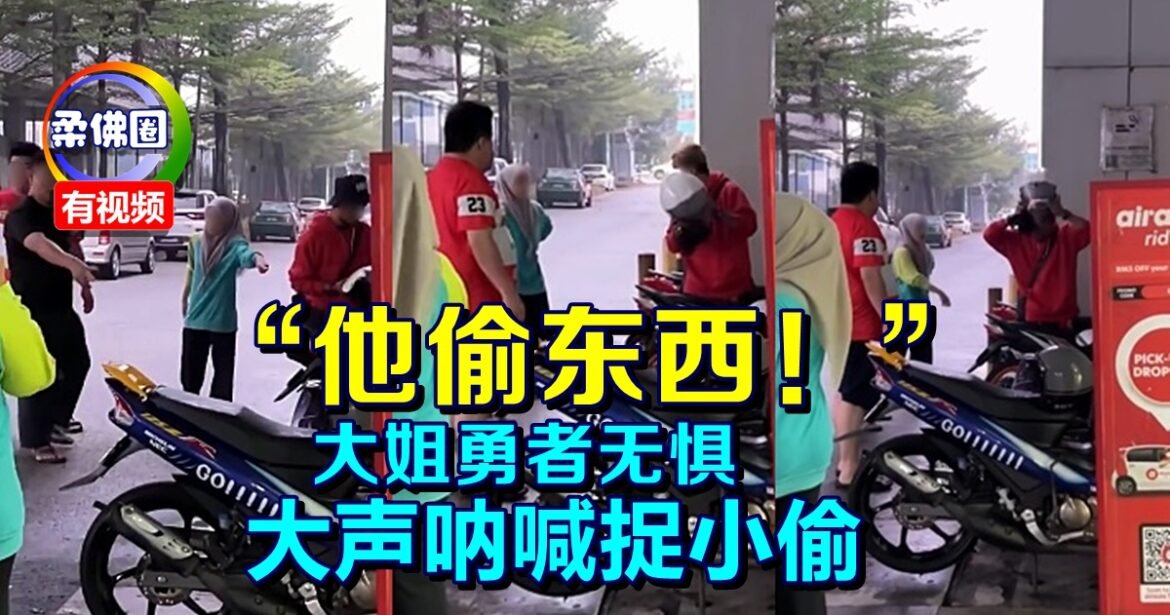 “他偷东西！” 大姐勇者无惧  大声呐喊捉小偷  毒虫被捕
