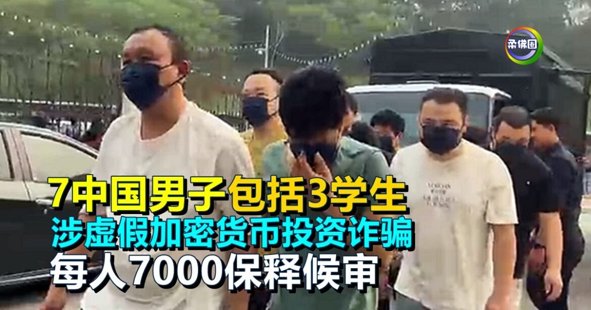 7中国男子包括3学生  涉虚假加密货币投资诈骗   每人7000保释候审