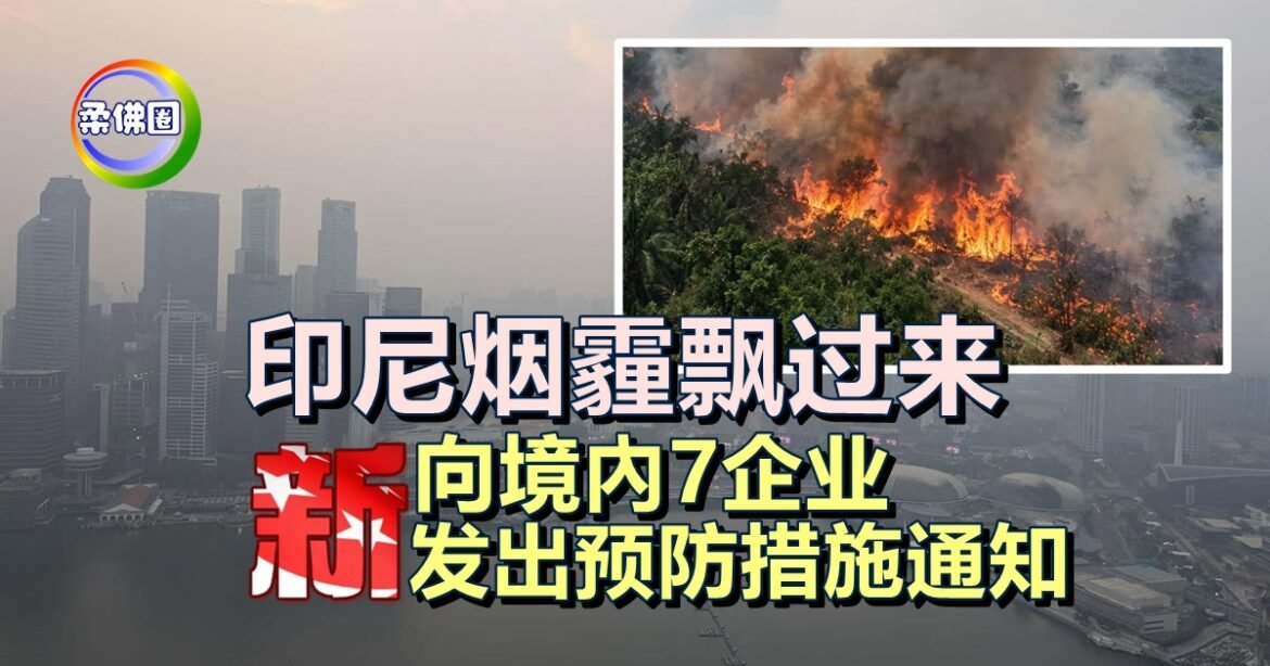 新加坡国家环境局  向7家印尼境内企业  发出预防措施通知  防止林火蔓延